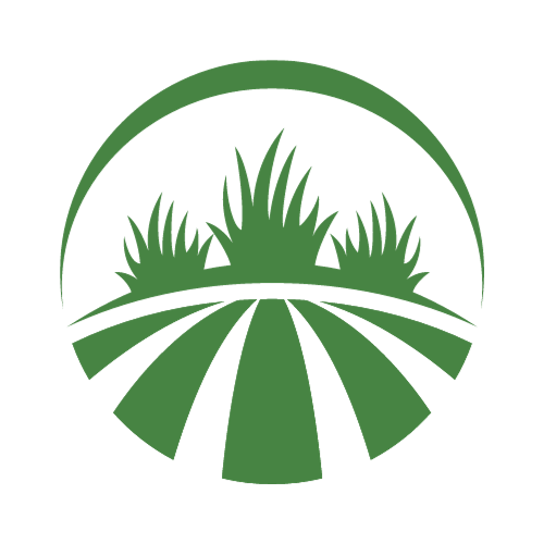 Green minimalist grass logo